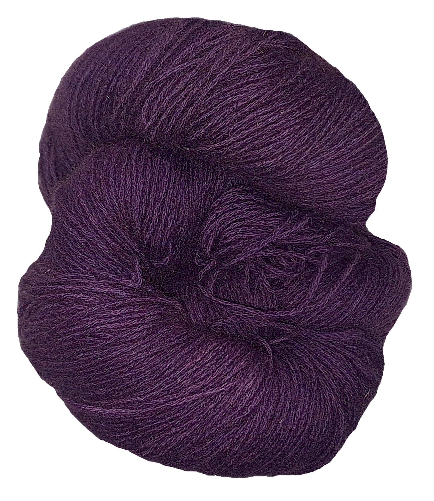 New Zealand Possum Yarn - Hand Dyed Plum