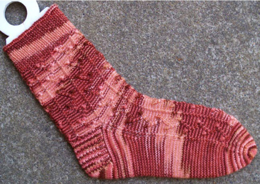 Hand Knit Sock Pattern - Climbing Roses Sock Pattern