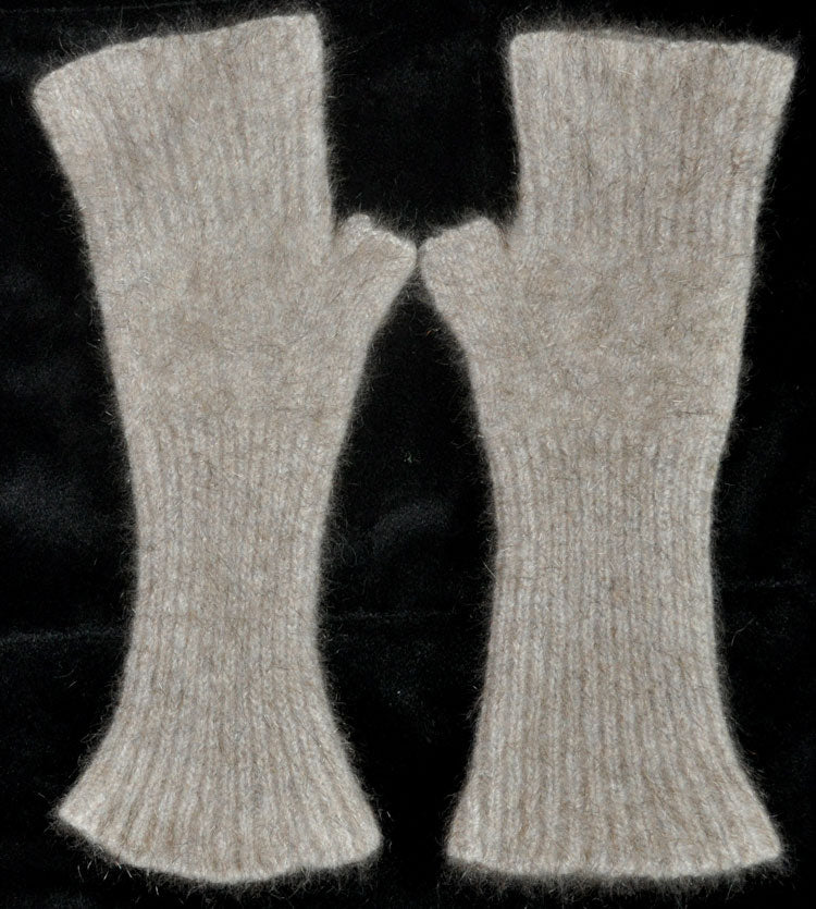 Fingerless Mitts - Merino Wool, NZ Possum, and Silk - Small