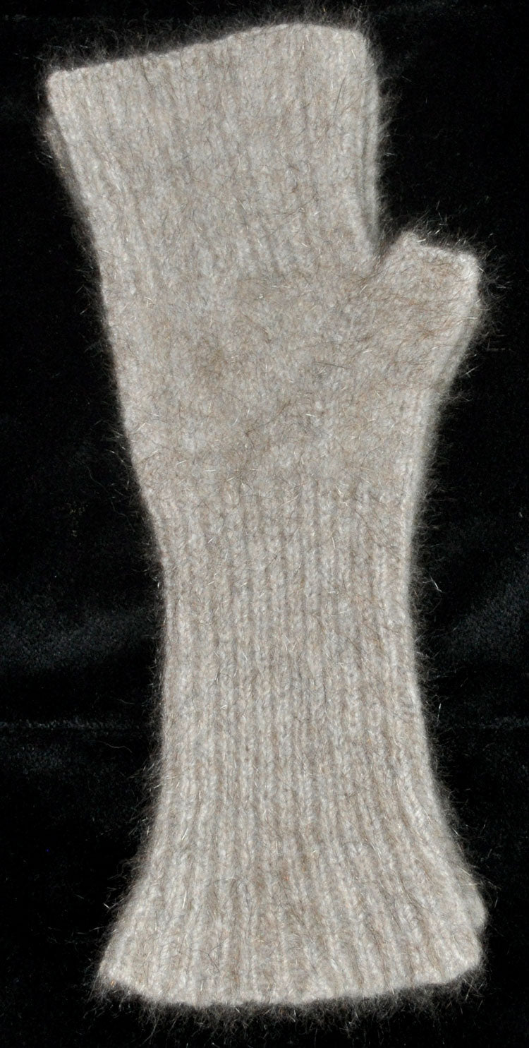 Fingerless Mitts - Merino Wool, NZ Possum, and Silk - Small