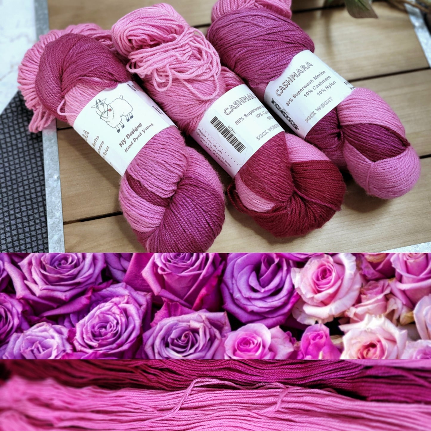 Cashmara Sock - Roses