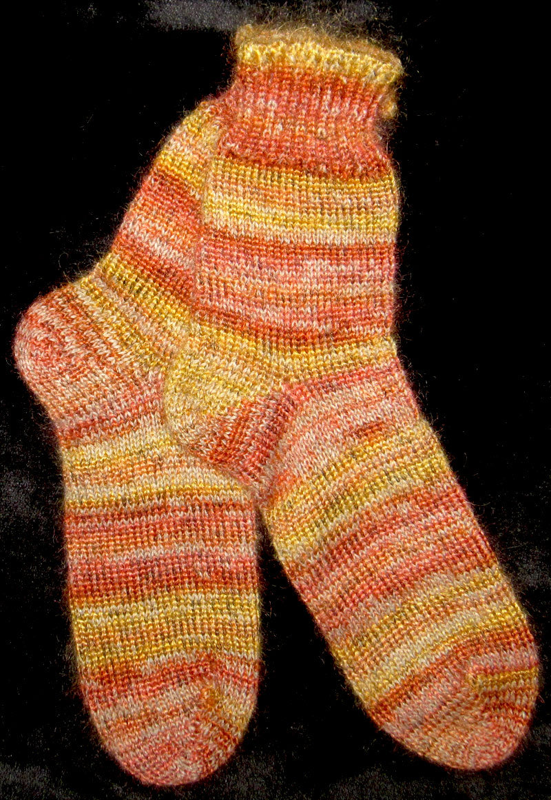 Socks - Mohair, Nylon, Merino, New Zealand Possum, and Silk