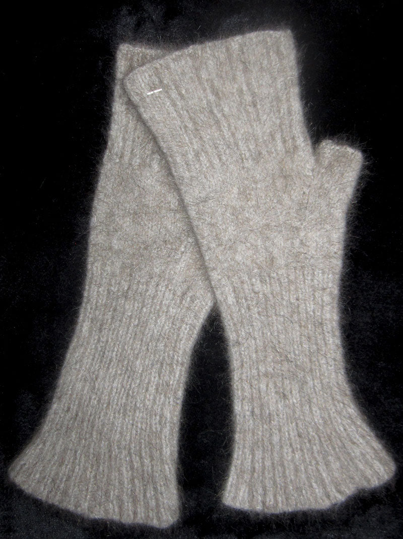 Fingerless Mitts - Merino Wool, NZ Possum, and Silk - Small