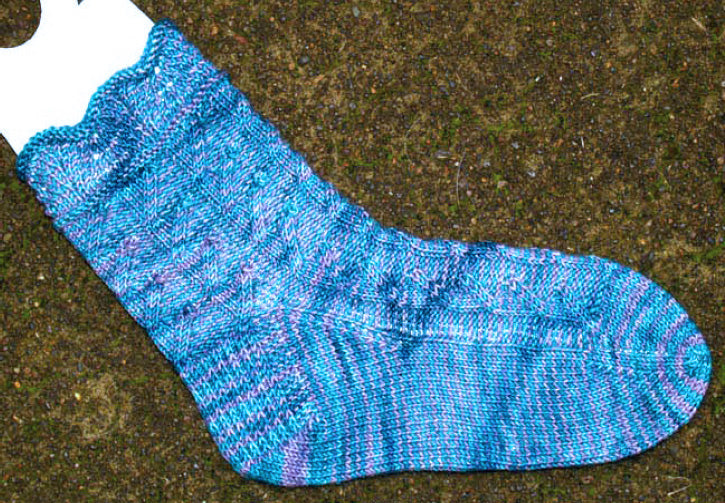 Hand Knit Sock Pattern - Rhizomes Sock Pattern