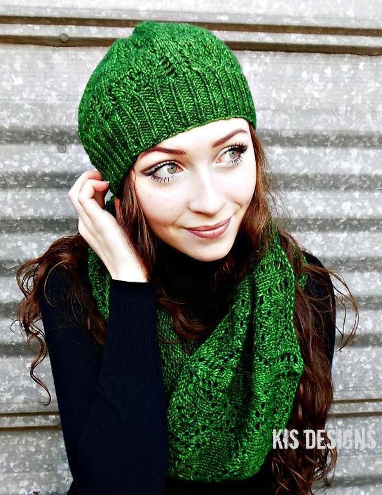 Hand Knit - Shawls and Shawlettes - Under the Influence Hat & Cowl Set